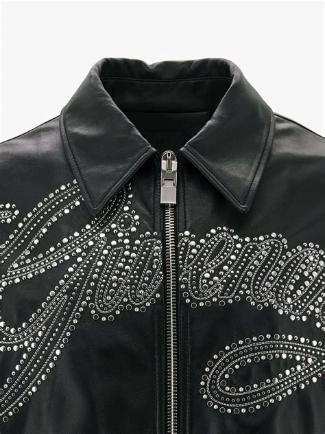 givenchy leather jacket men|Givenchy jacket price.